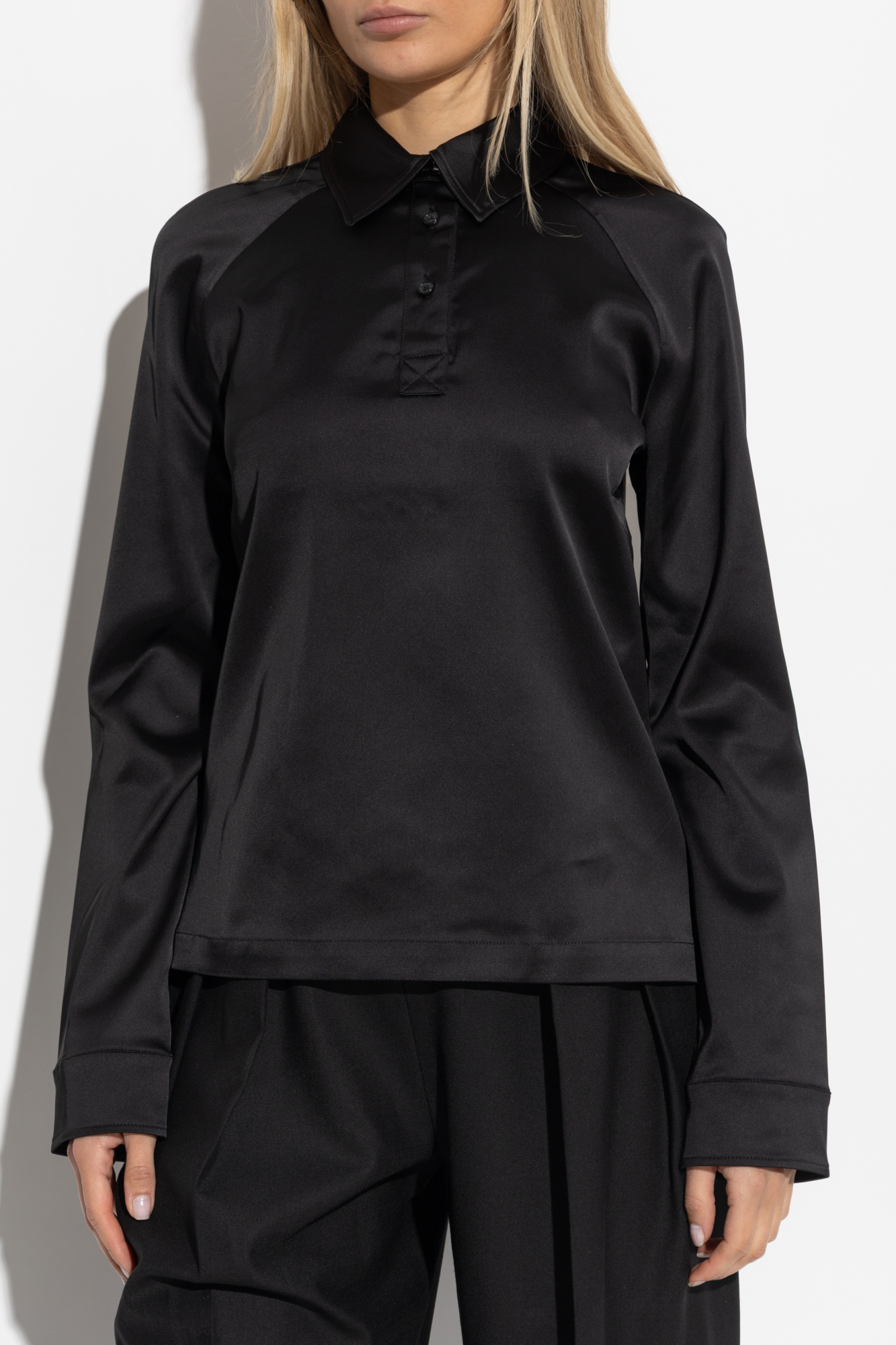 Tシャツ・カットソー J W ANDERSON BLACK SATIN TOP J.W. Anderson Black Satin Top | italist